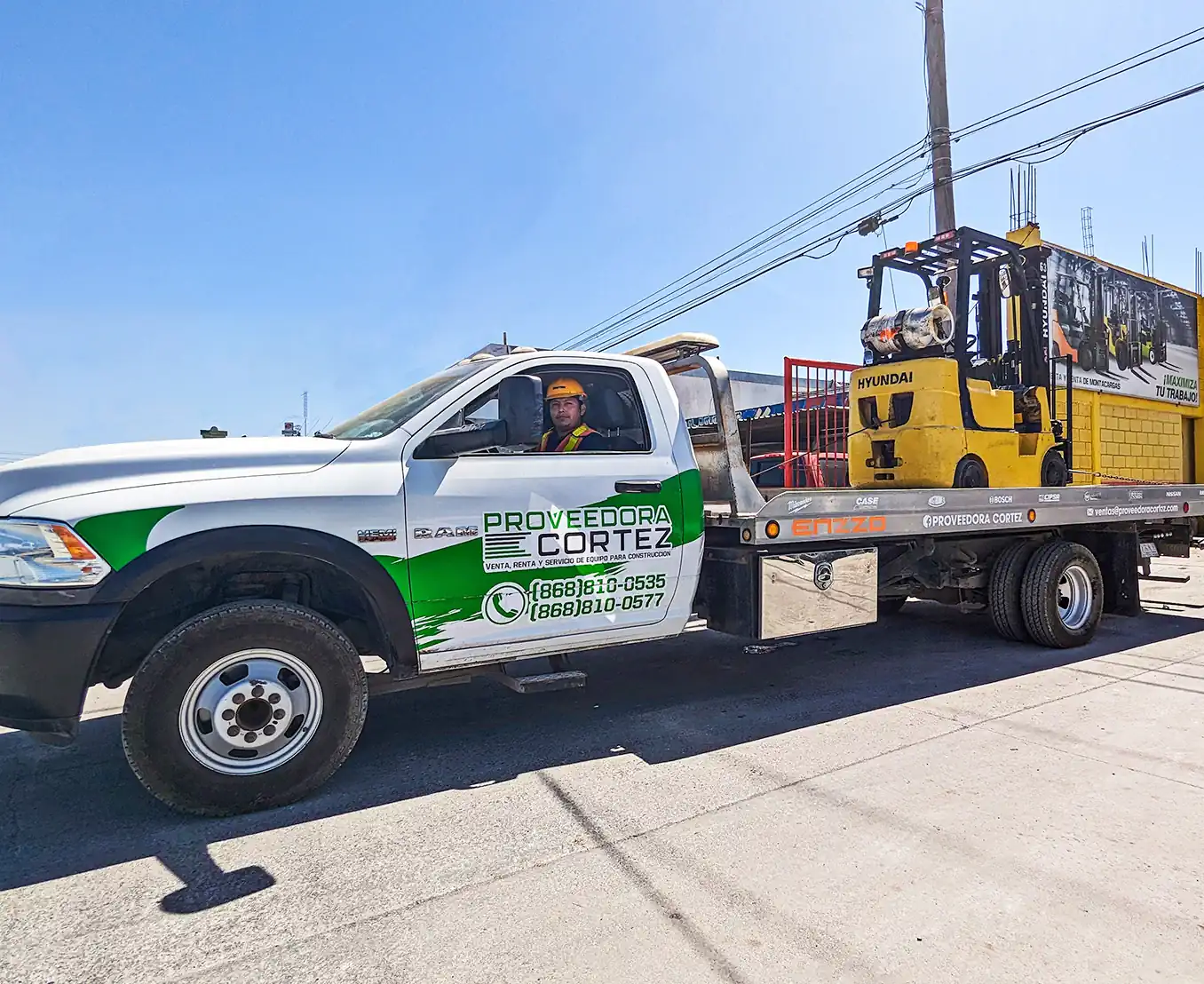 entrega de montacargas y plataformas en matamoros tamaulipas proveedora cortez
